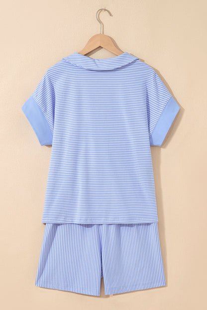Threaded Pear Lilian Dolman Sleeve Polo Shirt Set