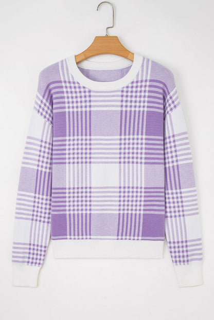 Threaded Pear Giuliana Ribbed Trim Loose Sweater