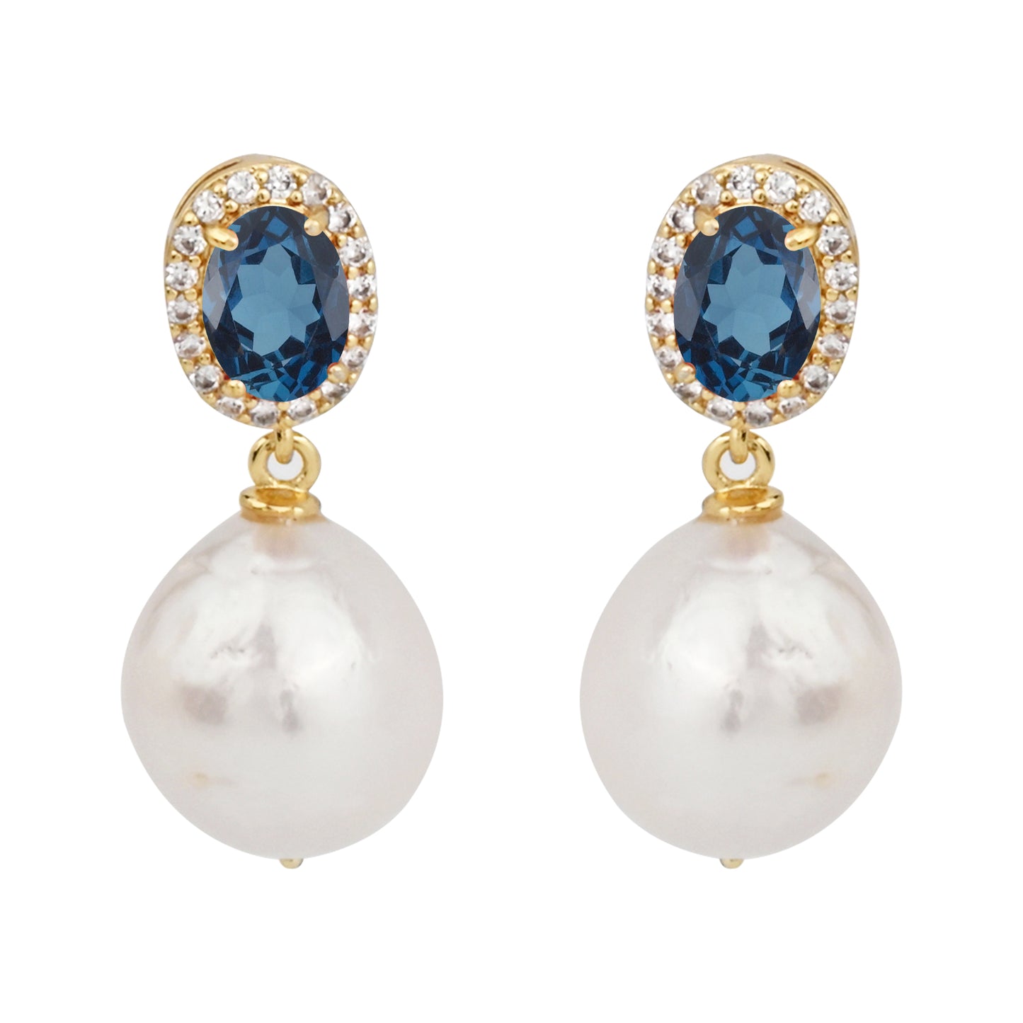 Blue, White-