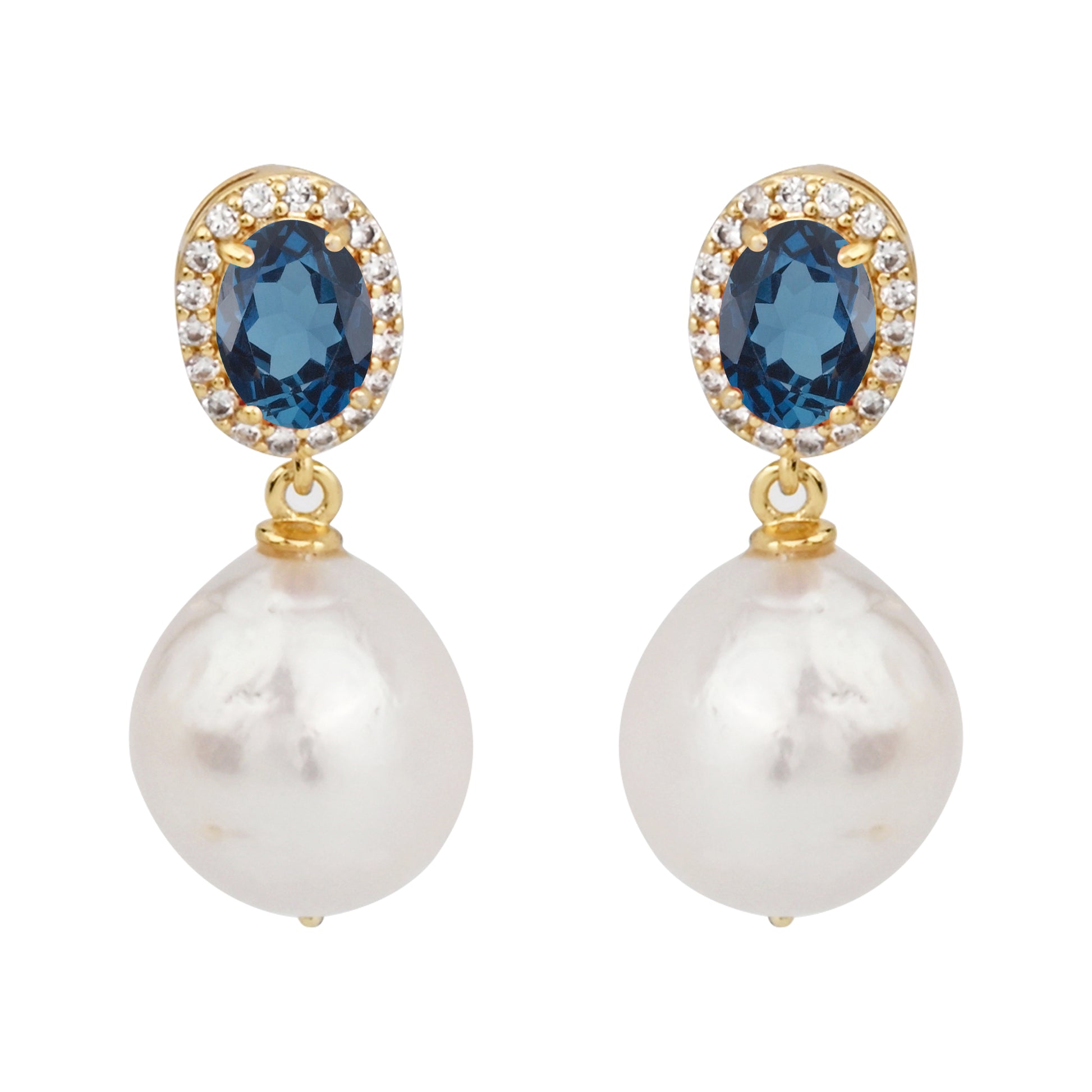 Blue, White-