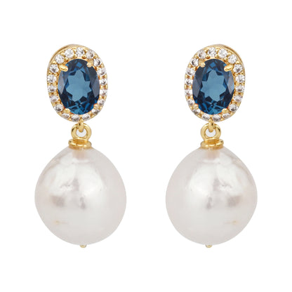 Blue, White-