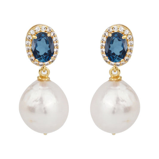Blue, White-