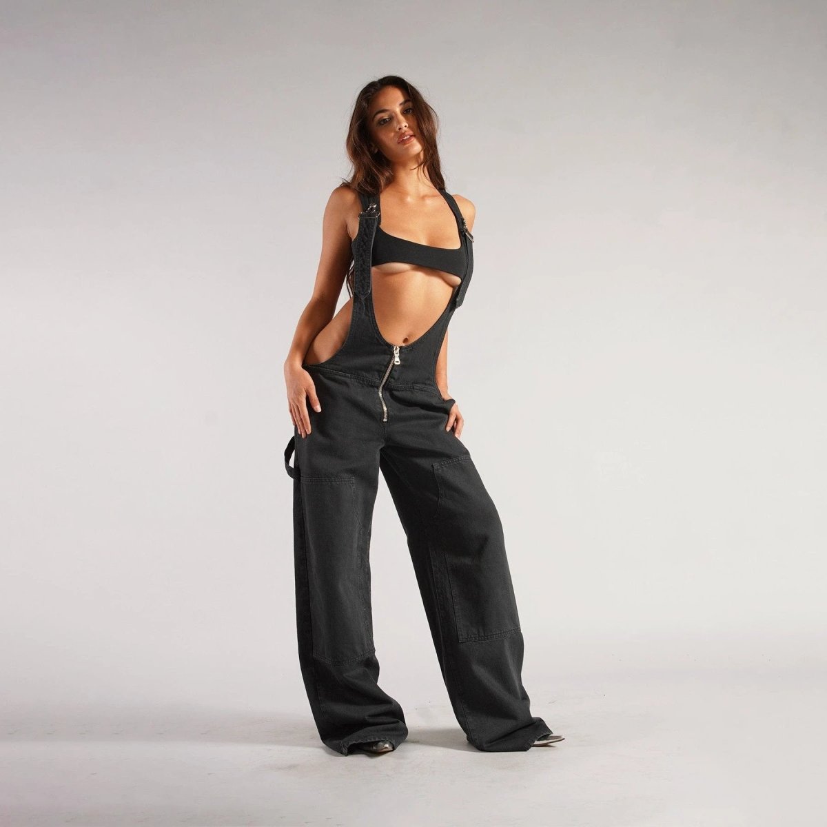 Y2K Denim Overalls - Zipper Suspender Jumpsuit Streetwear – Zulily