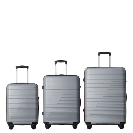 4 Supply Luggage Set 3 Piece, Pp Hardshell Carry On Suitcase With Spinner Wheels & Tsa Lock, Lightweight Suitcases For Business, Trip, (20"/24"/28")