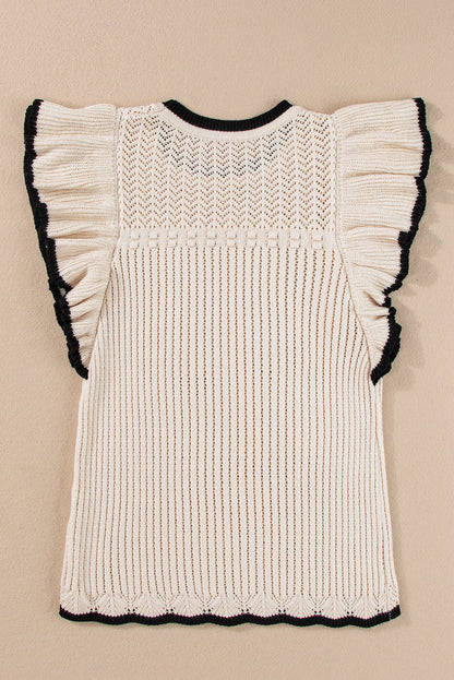 Threaded Pear Alaya Crochet Tank Top