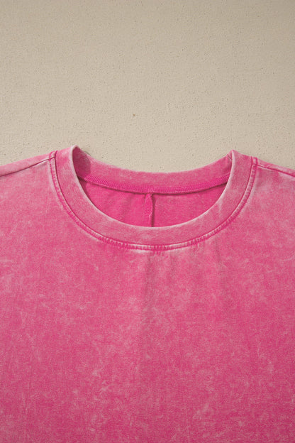 Threaded Pear Neriah Mineral Washed Oversize Tee