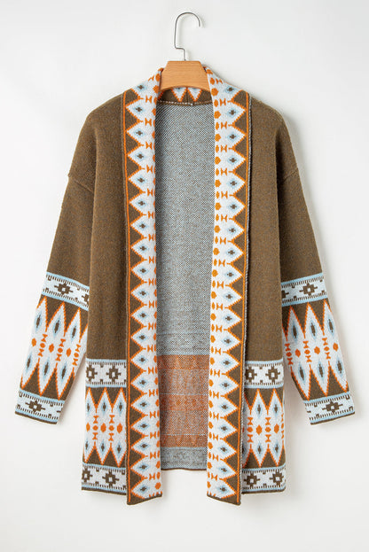 Threaded Pear Evelyn Open Front Knitted Cardigan