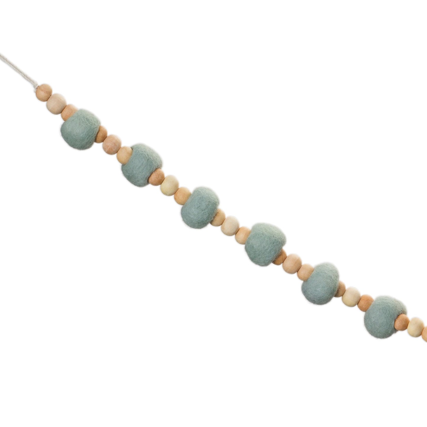 Melrose International Wood Beaded String Garland (Set of 2)