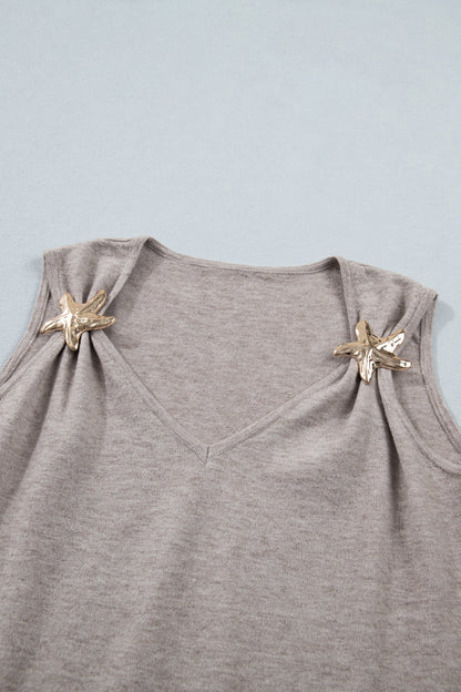 Threaded Pear Clementine Metal Star Detail Sweater