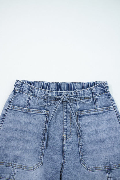 Threaded Pear Bella Paperbag Waist Barrel Jeans