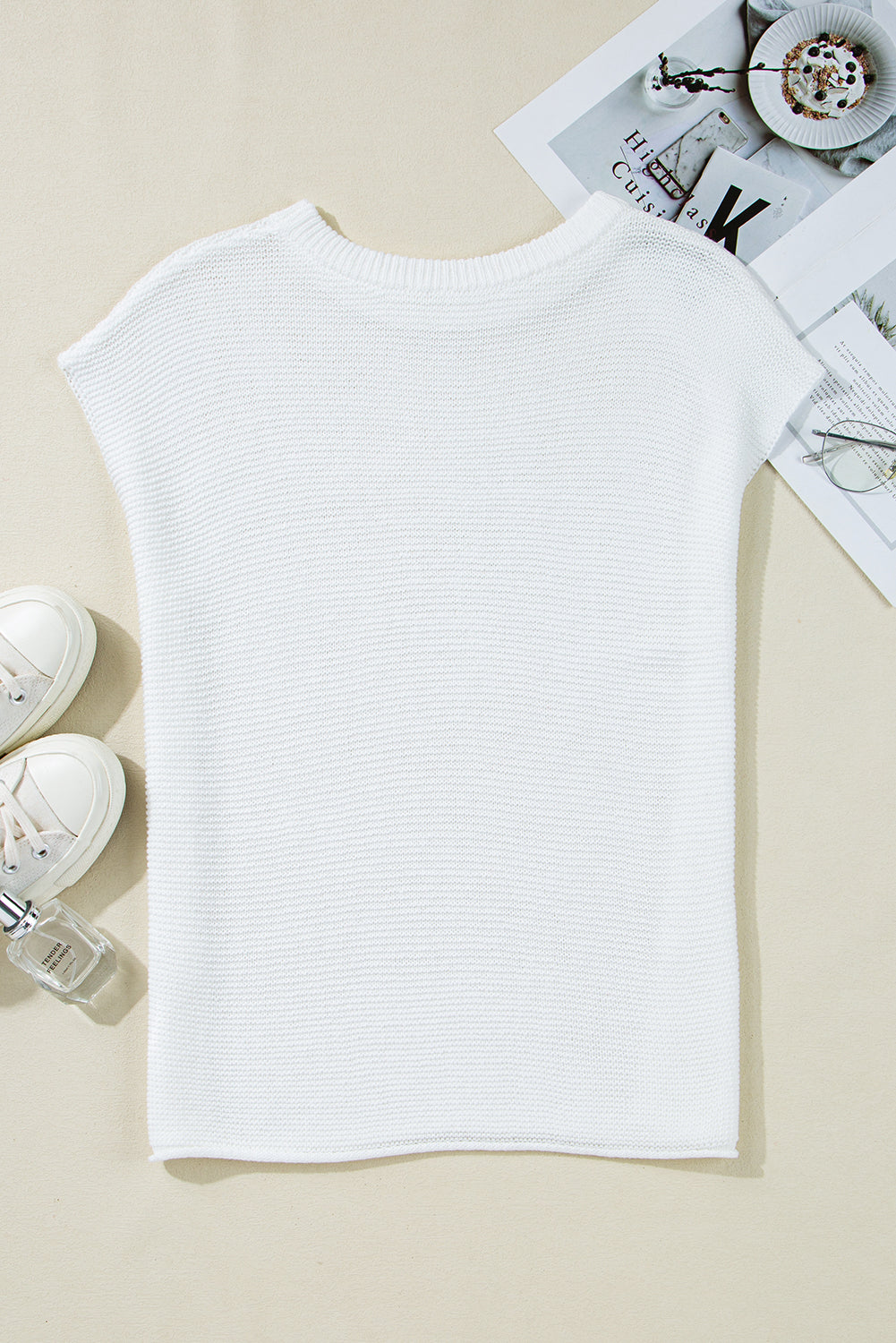 Threaded Pear Jemma Sweater Tee with Side Slits