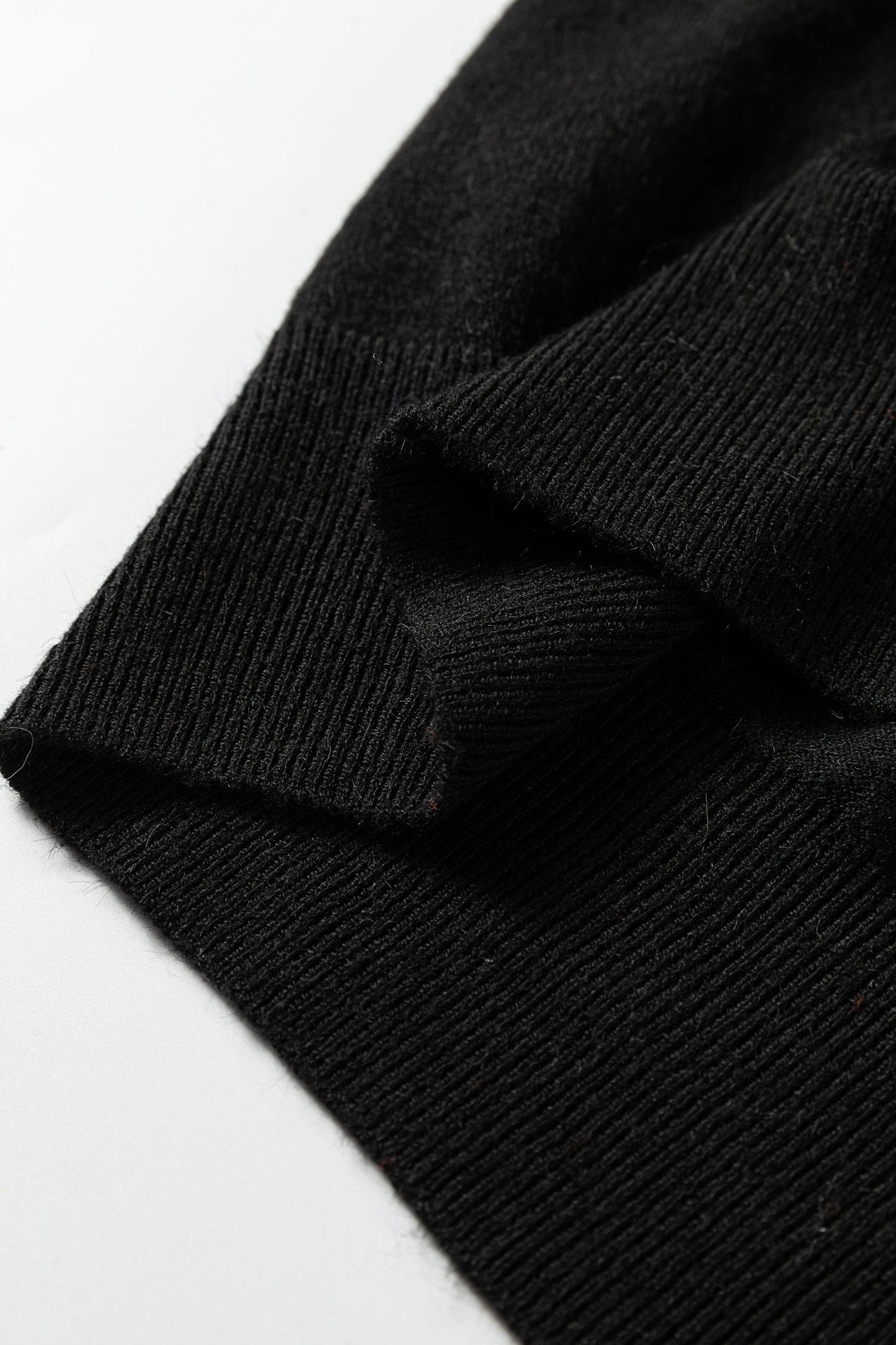 Threaded Pear Scarlett Striped Trim Varsity Sweater