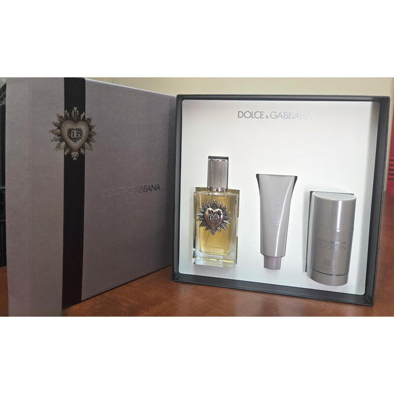 Gabbana Devotion 3.4 Edp+1.7 S/g+2.5 Deo (m)