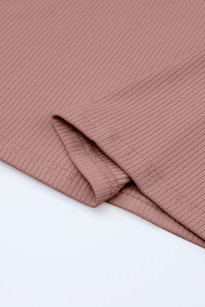 Threaded Pear Elizabeth Crewneck Ribbed top Long Sleeve Top
