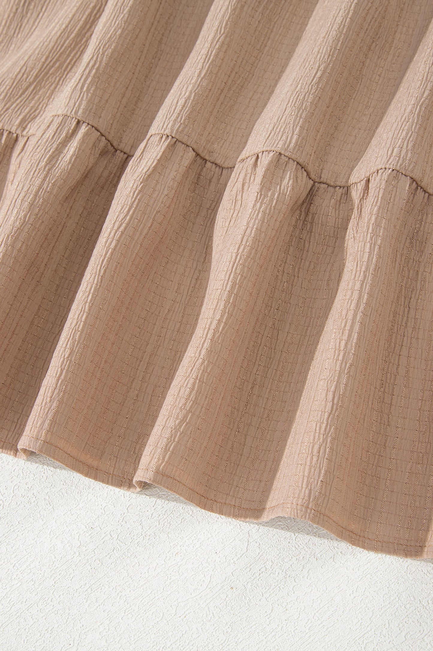 Threaded Pear Kaylee Ruffled Short Sleeve PLUS Dress