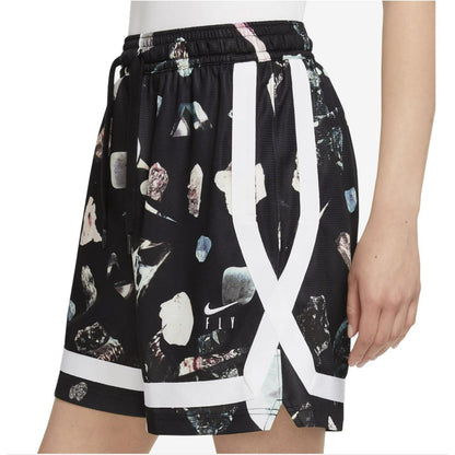 Nike Women's Fly Crossover Printed Basketball Shorts Reflective Shorts