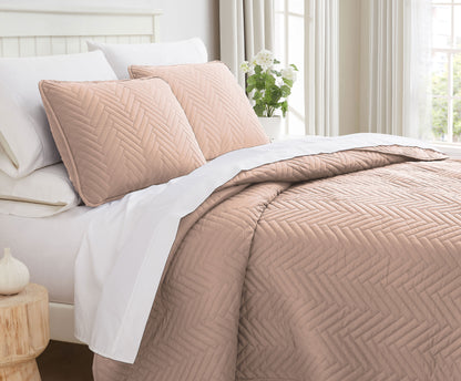 Chevron Rose Dust-