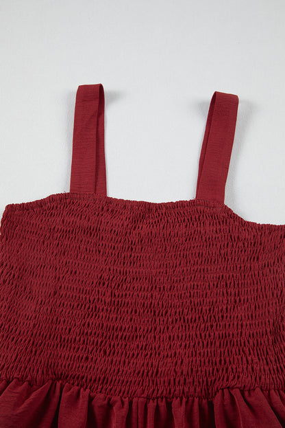 Threaded Pear Marlowe Casual Smocked Sleeveless Romper
