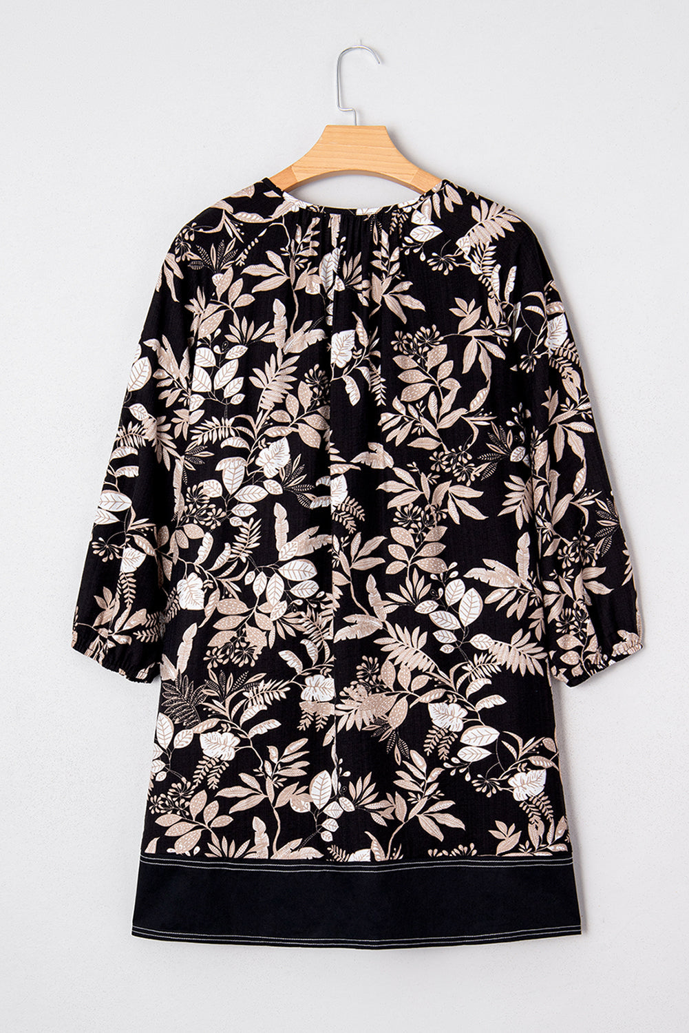 Threaded Pear Zaria Print Loose Mini Dress