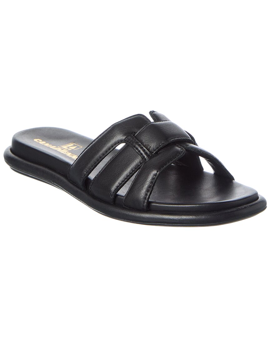 1 Black leather-