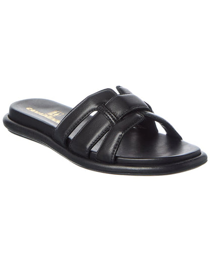 1 Black leather-