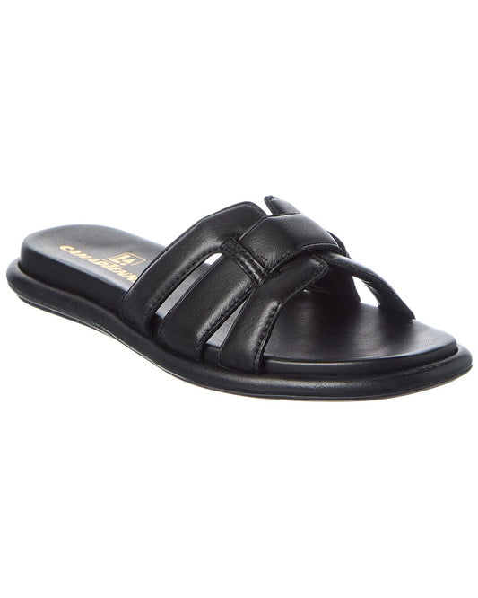 1 Black leather-