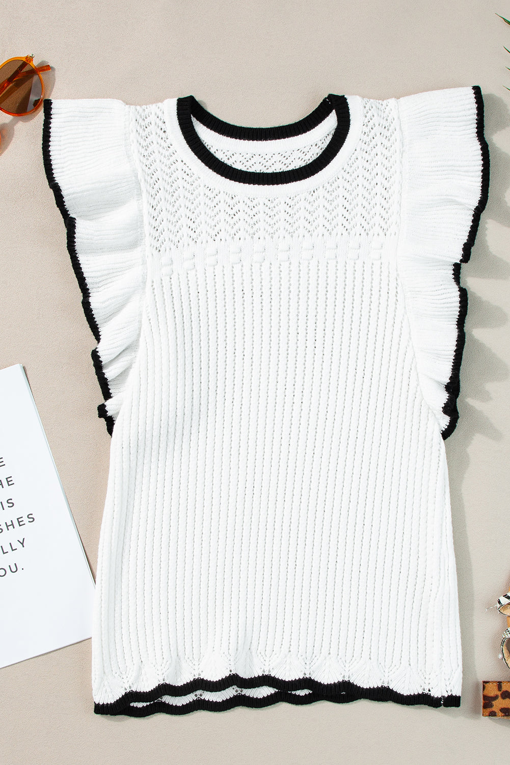 Threaded Pear Alaya Crochet Tank Top