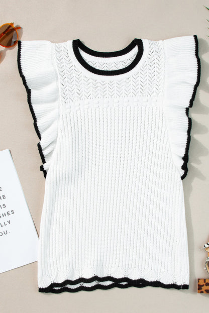 Threaded Pear Alaya Crochet Tank Top