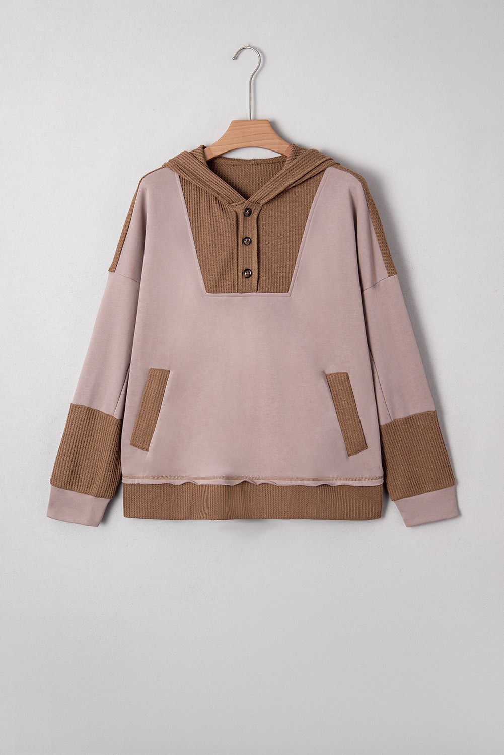 Threaded Pear Alessia Exposed Seam Casual Hoodie
