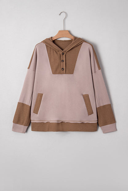 Threaded Pear Alessia Exposed Seam Casual Hoodie