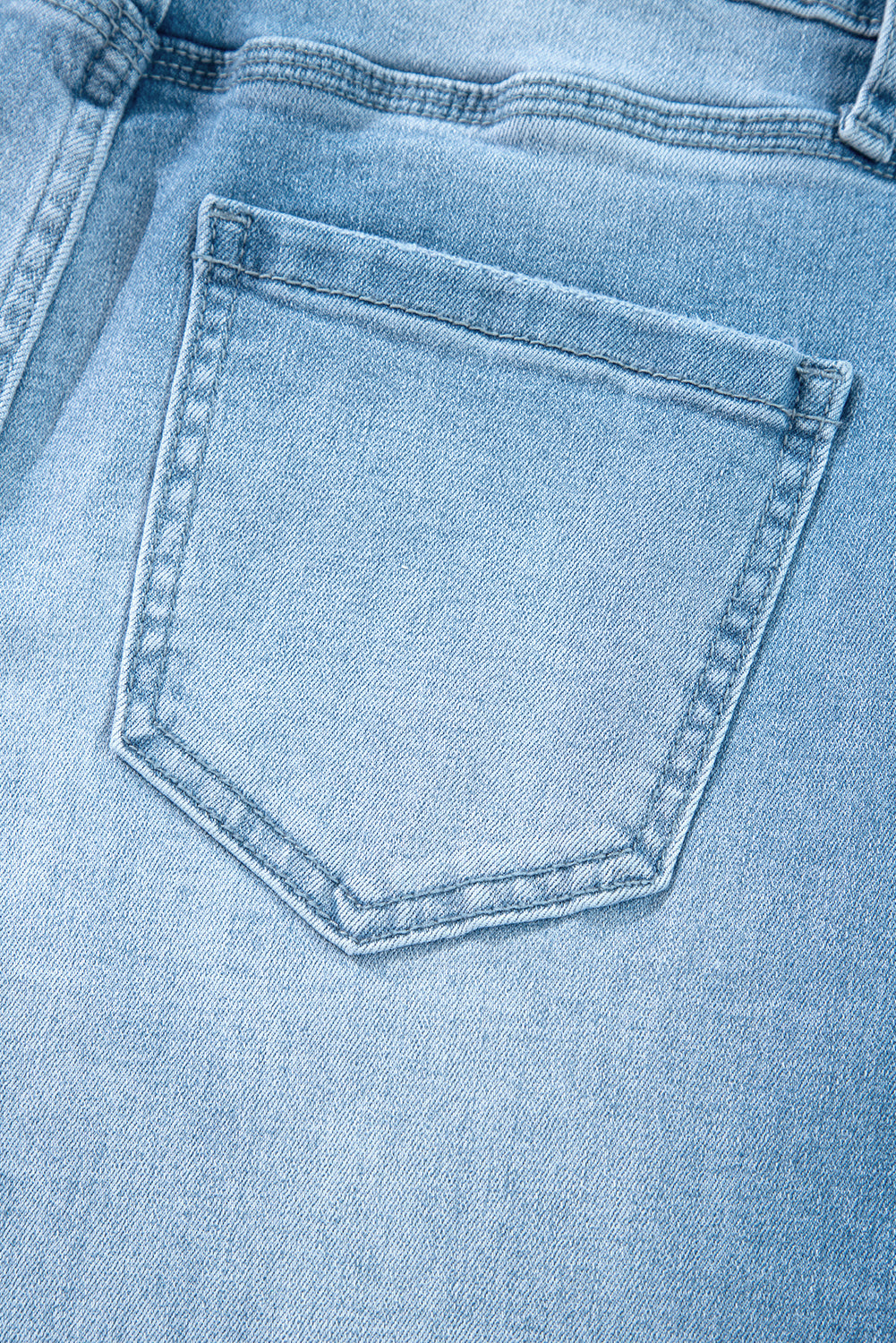 Threaded Pear Dream Slit Leg Straight Jeans