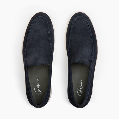 Navy Suede-