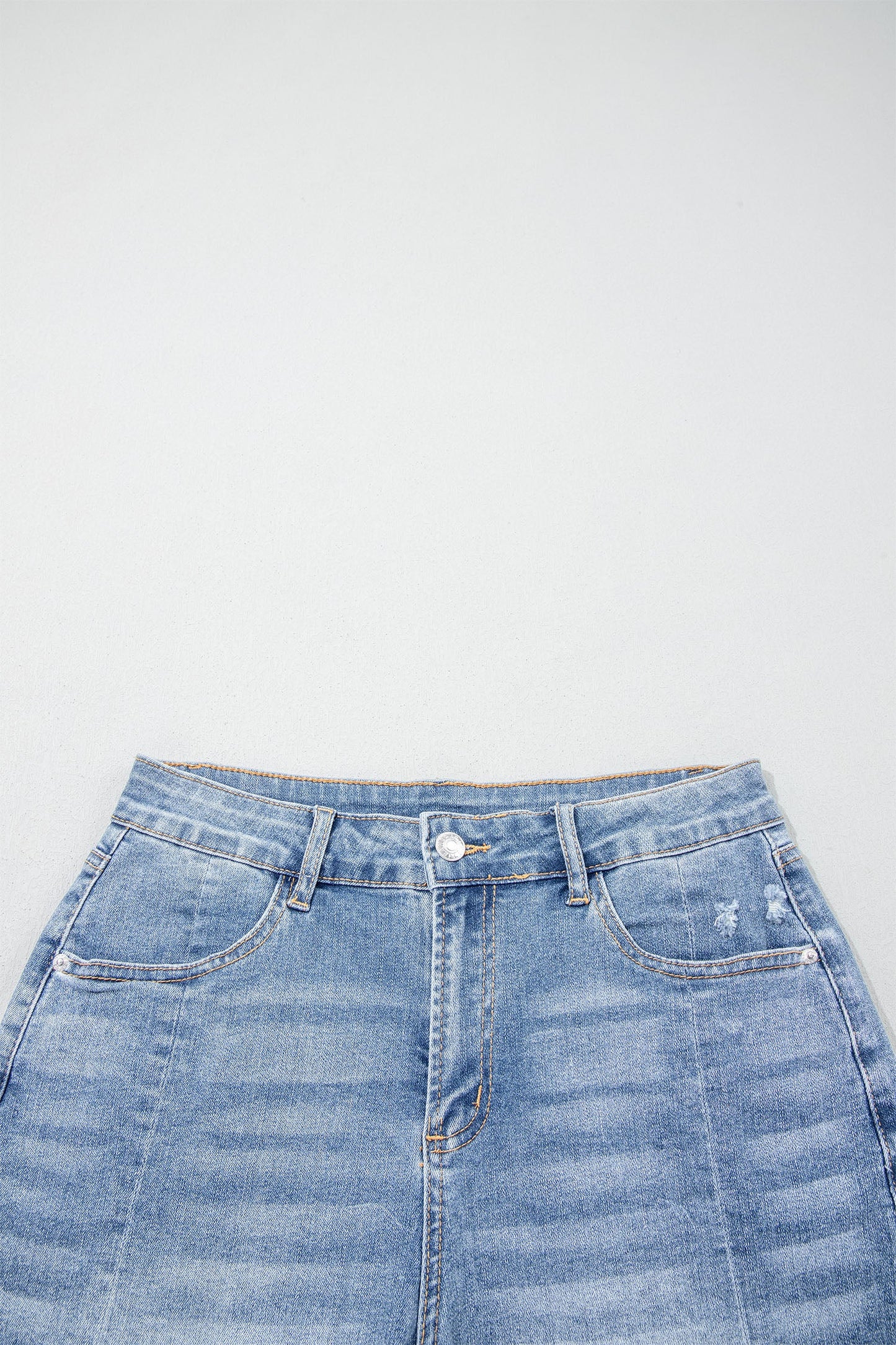 Threaded Pear Rayne Wash Raw Hem Shorts
