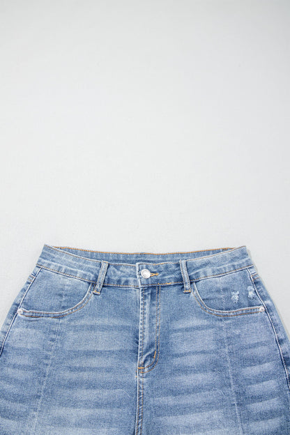 Threaded Pear Rayne Wash Raw Hem Shorts