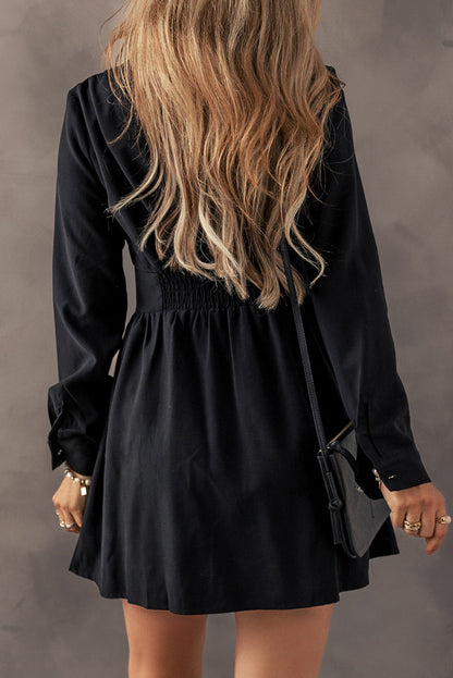Threaded Pear Leia Long Sleeve Shirt Mini Dress