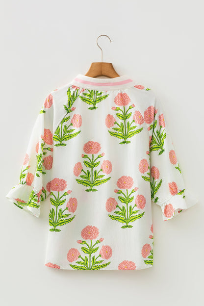 Threaded Pear Noelle 3 4 Sleeve Blouse