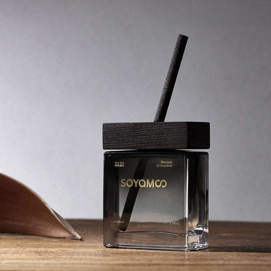 SOYAMOO Zen Tea Valley Wilderness Square Glass Reed Diffuser – 150ml
