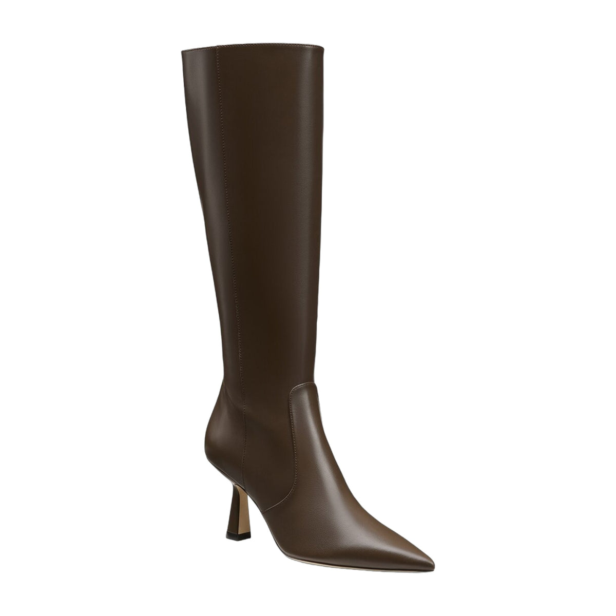 Stuart Weitzman Stuart Supersculpt Zip Leather Boot 75