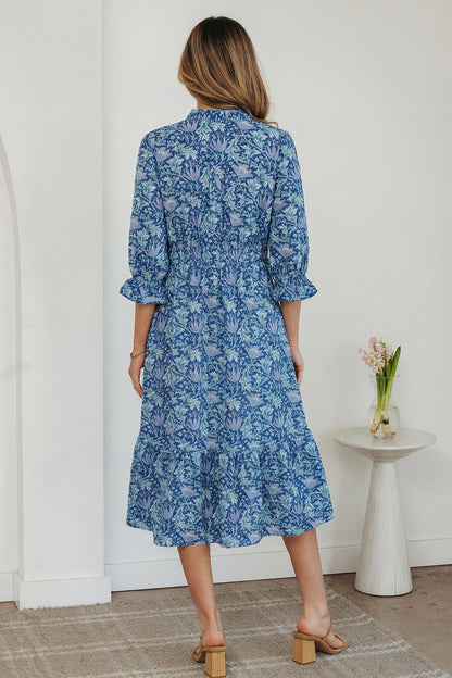 Threaded Pear Athena Bracelet Sleeve Long Dress