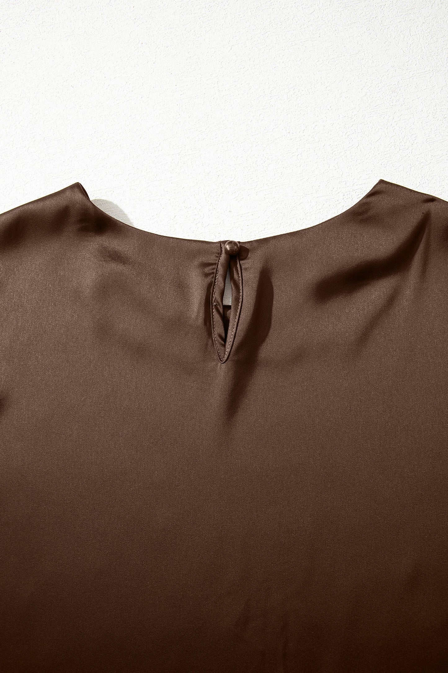 Threaded Pear Saige Short Sleeve Satin Top