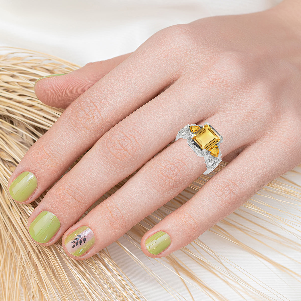 Yellow, White-