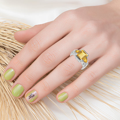 Yellow, White-