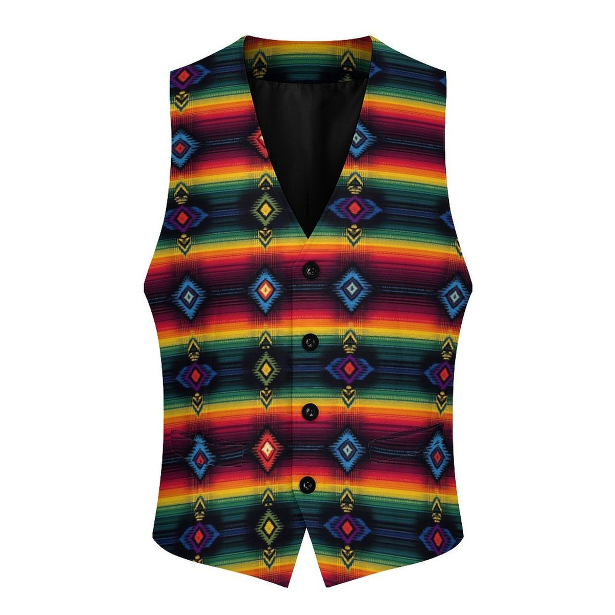 Baha Ranch Southwest Serape Men's Sleeveless Suit Vest