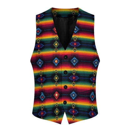 Baha Ranch Southwest Serape Men's Sleeveless Suit Vest