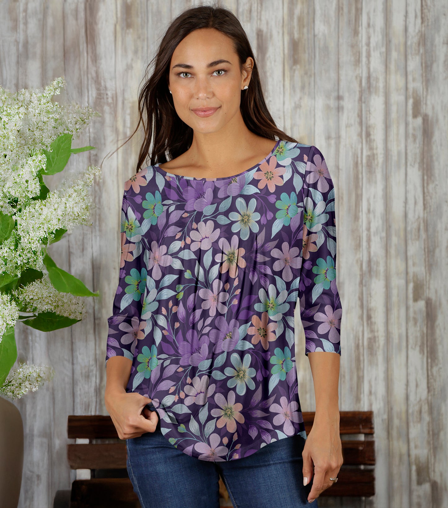 Purple and Mint-