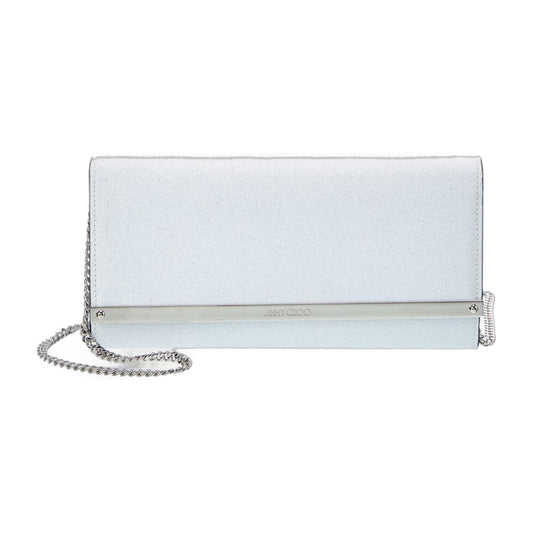 Jimmy Choo Milla Glitter Wallet on Chain
