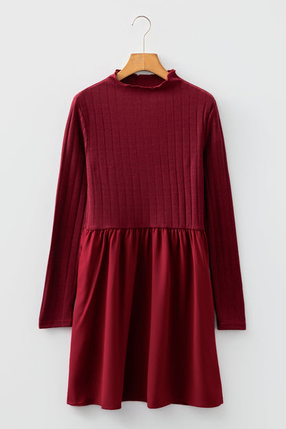 Threaded Pear Beajena Long Sleeve Mini Dress