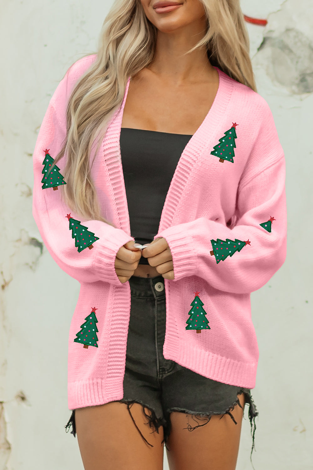 Threaded Pear Selena Drop Shoulder Midi Cardigan