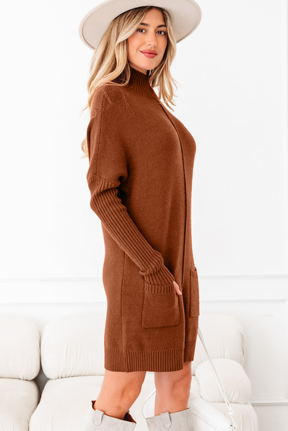 Threaded Pear Mia Center Seam Shift Sweater