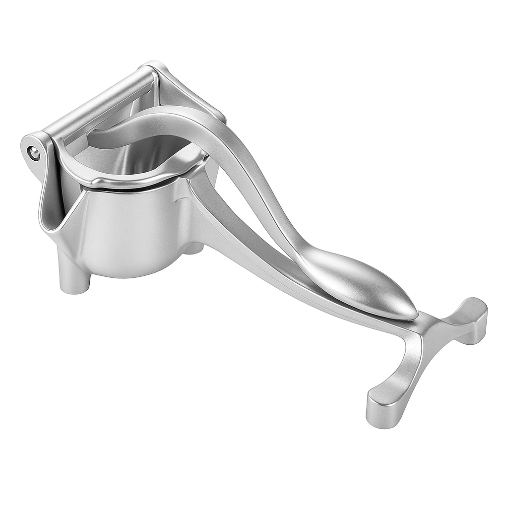 Prime Goods Heavy Duty Metal Manual Juicer Fruit Juice Squeezer for Pressing Lemons Oranges - Silver